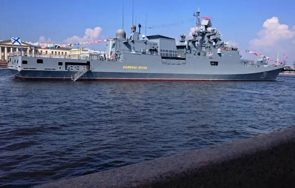 Holiday, ship, Navy, frigate, Neva, TFR, guard, &quot;Admiral Essen&quot;
