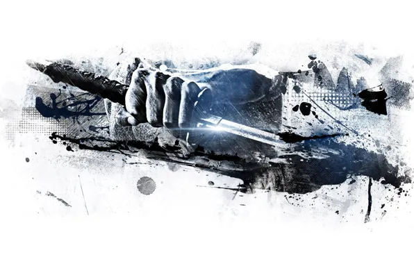 Weapons, katana, hands, art