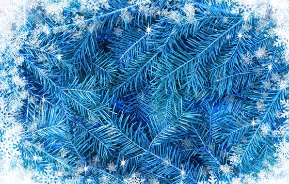 Snowflakes, background, white, blue, winter, background, snow, snowflakes