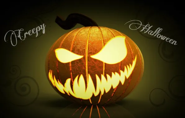 Monster, pumpkin, Halloween