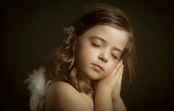 Picture sleep, portrait, girl, Little Angels, Lucia