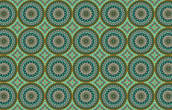 Picture circles, green, pattern, ornament