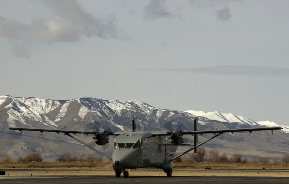 The plane, military transport, easy, "Kite", Short C-23, Sherpa
