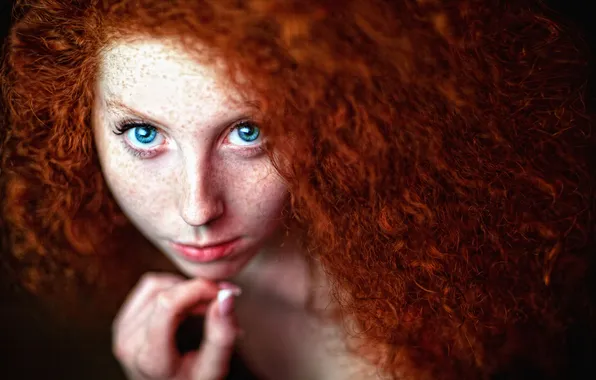 Picture freckles, curls, redhead, Barbara, Lashon Rise