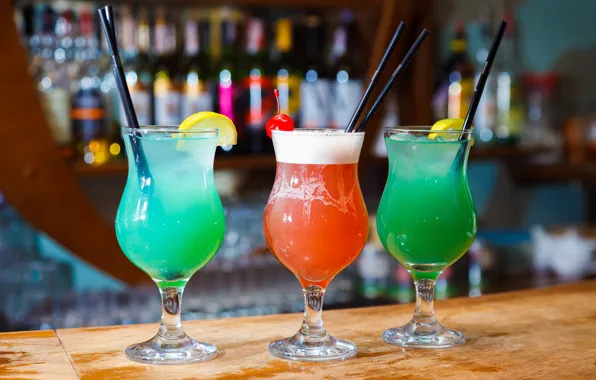 Lemon, alcohol, cocktails, tube