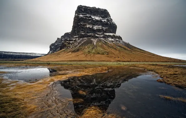 The sky, landscape, mountains