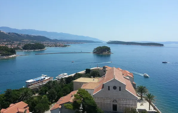 Picture island, croatia, church, rab