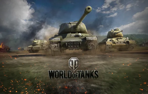 Picture art, tank, USSR, tanks, T-34, WoT, World of tanks, World of Tanks