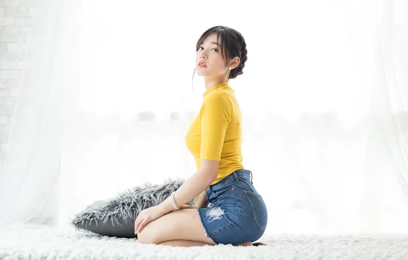 Picture look, face, background, figure, Asian, cutie