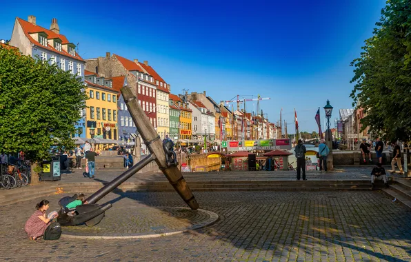 Home, Denmark, Copenhagen, Town square