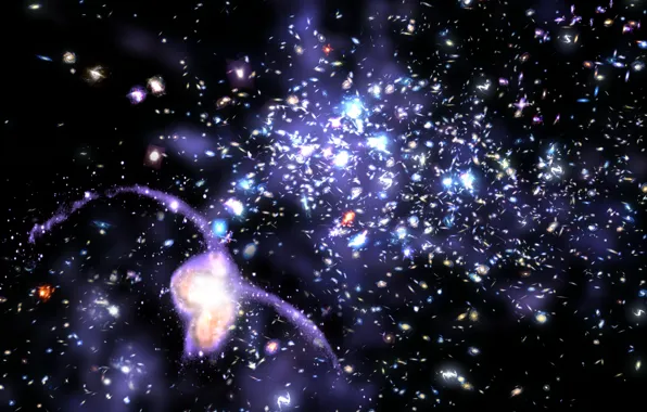 The universe, accumulation, galaxy