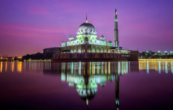 Landscape, city, the city, mosque, landscape, Kuala Lumpur, Kuala Lumpur, mosque