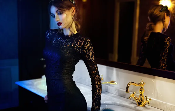 Picture model, interior, mirror, bathroom