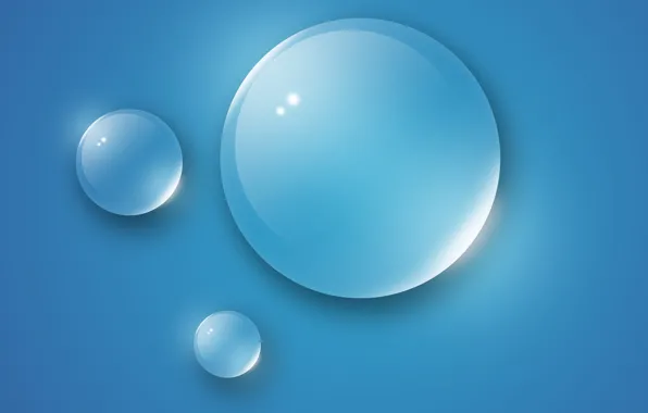 Wallpaper, blue, water, background, drops, cool