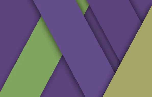Picture line, abstraction, geometry, green, lilac