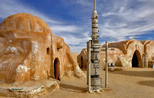 Star Wars, the scenery, Tunisia, El JERID