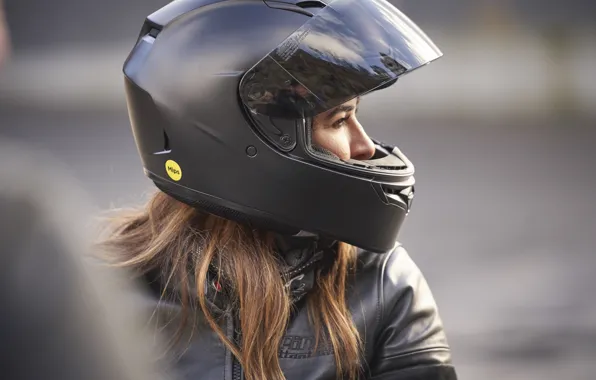 Girl, Hair, Bike, Bike, Motorcycle helmet, Motorcycle helmet, Mips