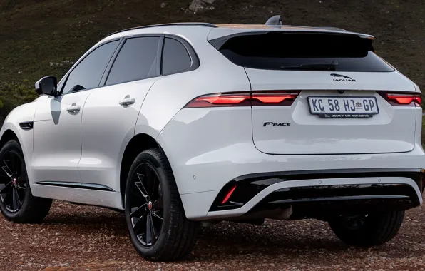 Jaguar, power, SUV, exterior, 2021, Jaguar F-Pace, Jaguar F-Pace R-Dynamic Black Pack, white color