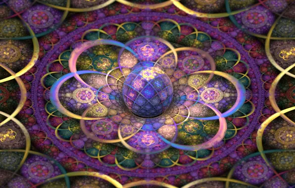 Abstraction, pattern, fractals, fractal, ornament, abstract background