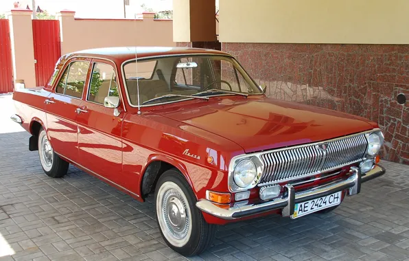 Picture red, Volga, avto, CCCP