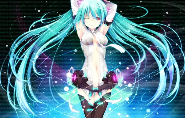 Costume, tie, Vocaloid, Hatsune miku, vokaloid