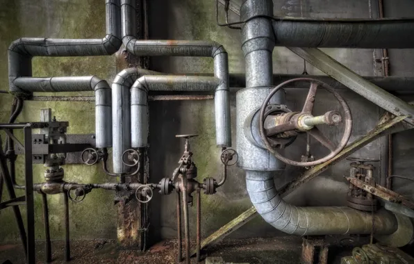 Picture pipe, background, valves