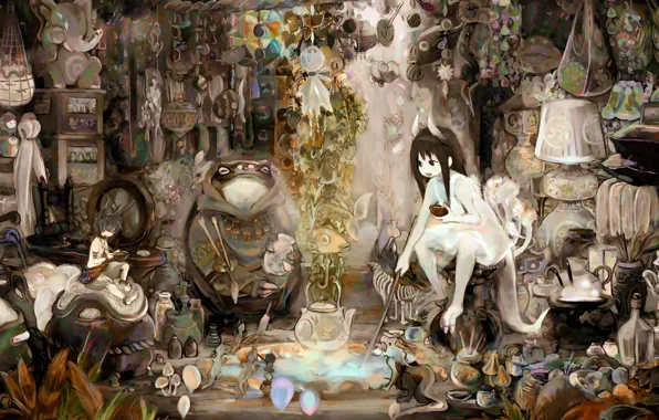Fantasy, anime, art, friends