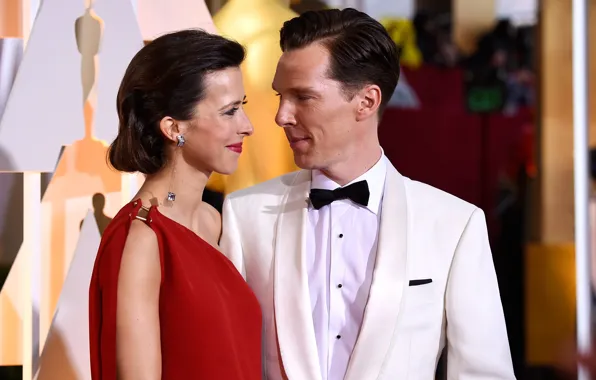 Benedict Cumberbatch, Benedict Cumberbatch, Oscar, wife, Sophie Hunter, the award ceremony