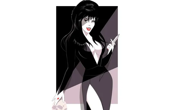 Girl, Minimalism, Style, Girl, Witch, Art, Art, Woman