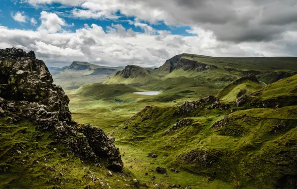 Picture clouds, landscape, mountains, nature