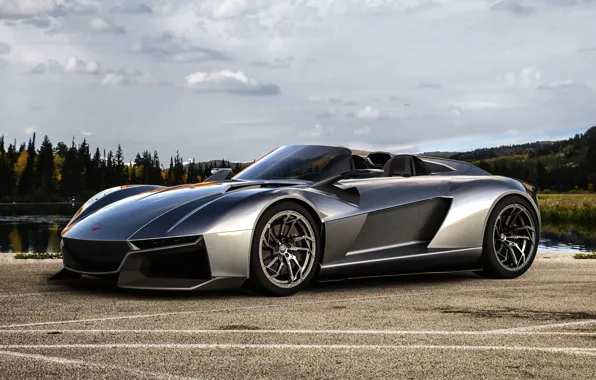 Lake, Forest, Supercar, Supercar, 2014, Rezvani, Rezvani Beast