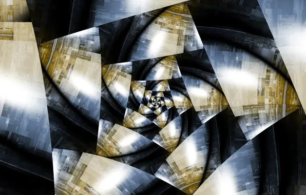 Light, color, spiral, the volume