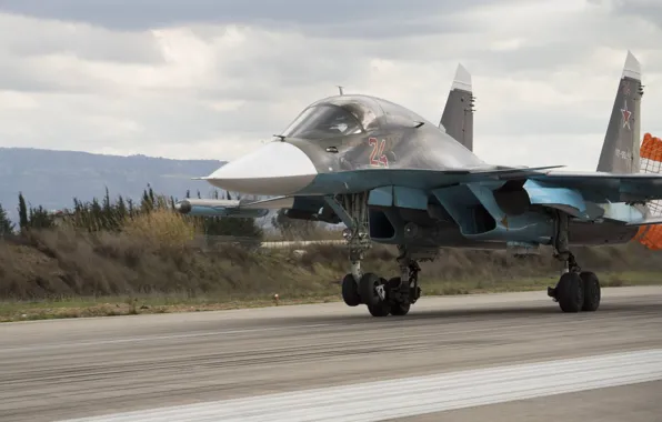 Su-34, Syria, Videoconferencing Russia, The front of the plane
