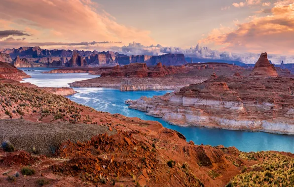 Picture Nature, Mountains, Lake, USA, Landscape, State Park, Parks, Glen Canyon Chelly