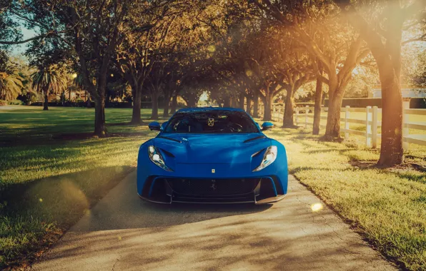 Ferrari, blue, 812 n-largo