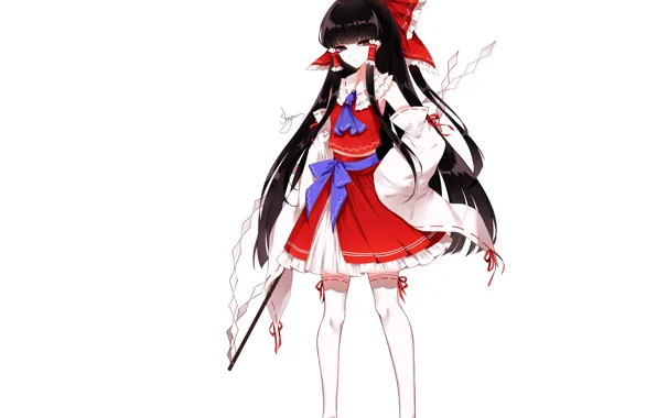 Brunette, girl, bows, Touhou, Reimu Hakurei, Touhou, Touhou, Sheya