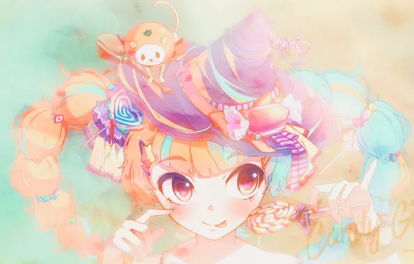Language, being, hands, candy, Halloween, Lollipop, vocaloid, Halloween