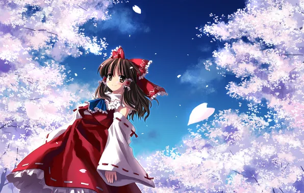 Picture the sky, Sakura, girl