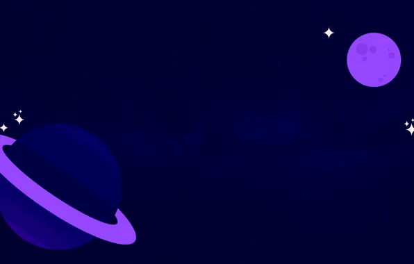 Space, stars, planet