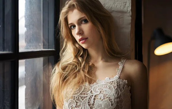 Look, model, lamp, portrait, makeup, hairstyle, brown hair, beauty