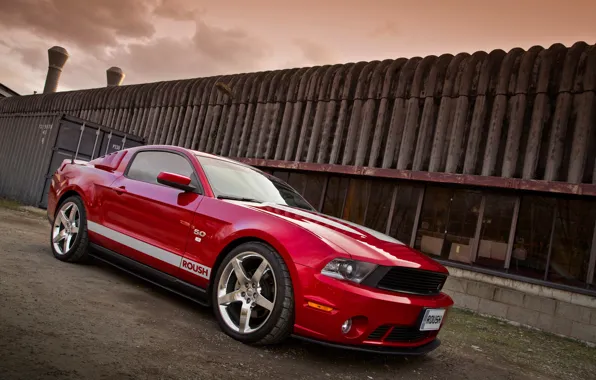 Picture Mustang, Ford, red, 2011, Roush, Stage