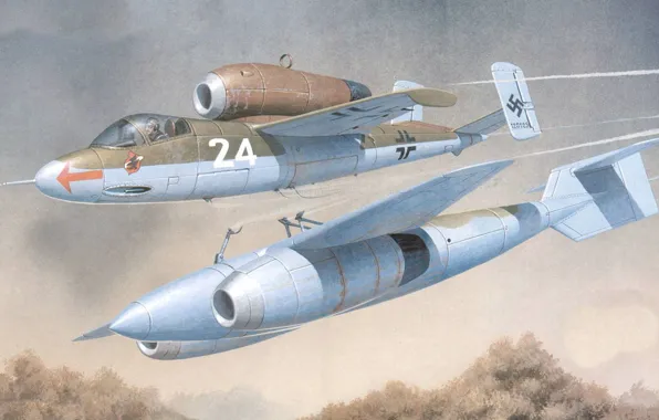 Figure, Germany, Arado 162, Mistel 5, Luftwaffe, Arado E. 377A
