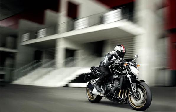 Asphalt, speed, motorcycle, helmet, Yamaha, motor, Do, FZ1-N