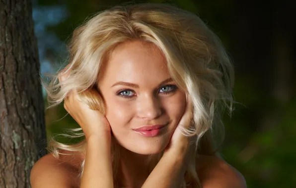 Eyes, blonde, sponge, cute