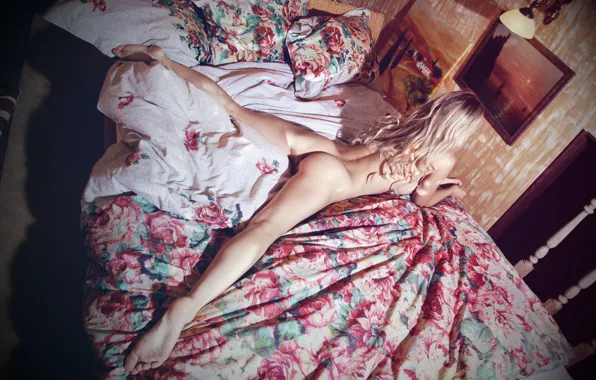 Girl, Ass, Blonde, Model, Body, Naked, Feet, Ass