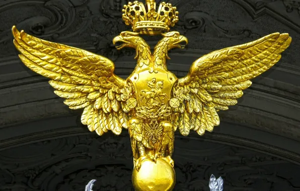 Picture Saint Petersburg, Russia, The winter Palace, Double-headed eagle