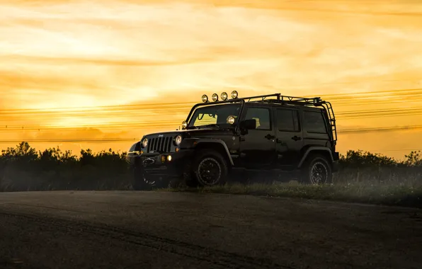 Picture car, jeep, SUV, black, jeep wrangler, sahara