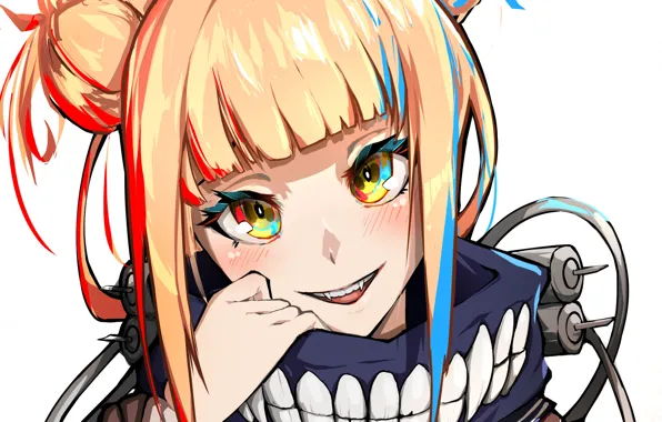 Look, girl, smile, teeth, mask, My hero Academy, My Hero Academia, Boku No Hero Academy