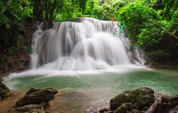Sand, sea, wave, beach, summer, the sky, sunset, palm trees