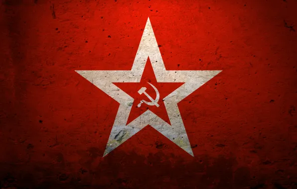 Red, star, USSR, the hammer and sickle